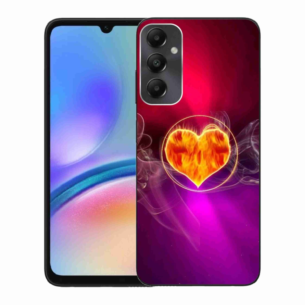 Gelový kryt mmCase na Samsung Galaxy A05s - ohnivé srdce