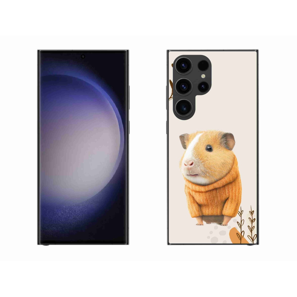 Gelový kryt mmCase na Samsung Galaxy S23 Ultra 5G - morče ve svetru