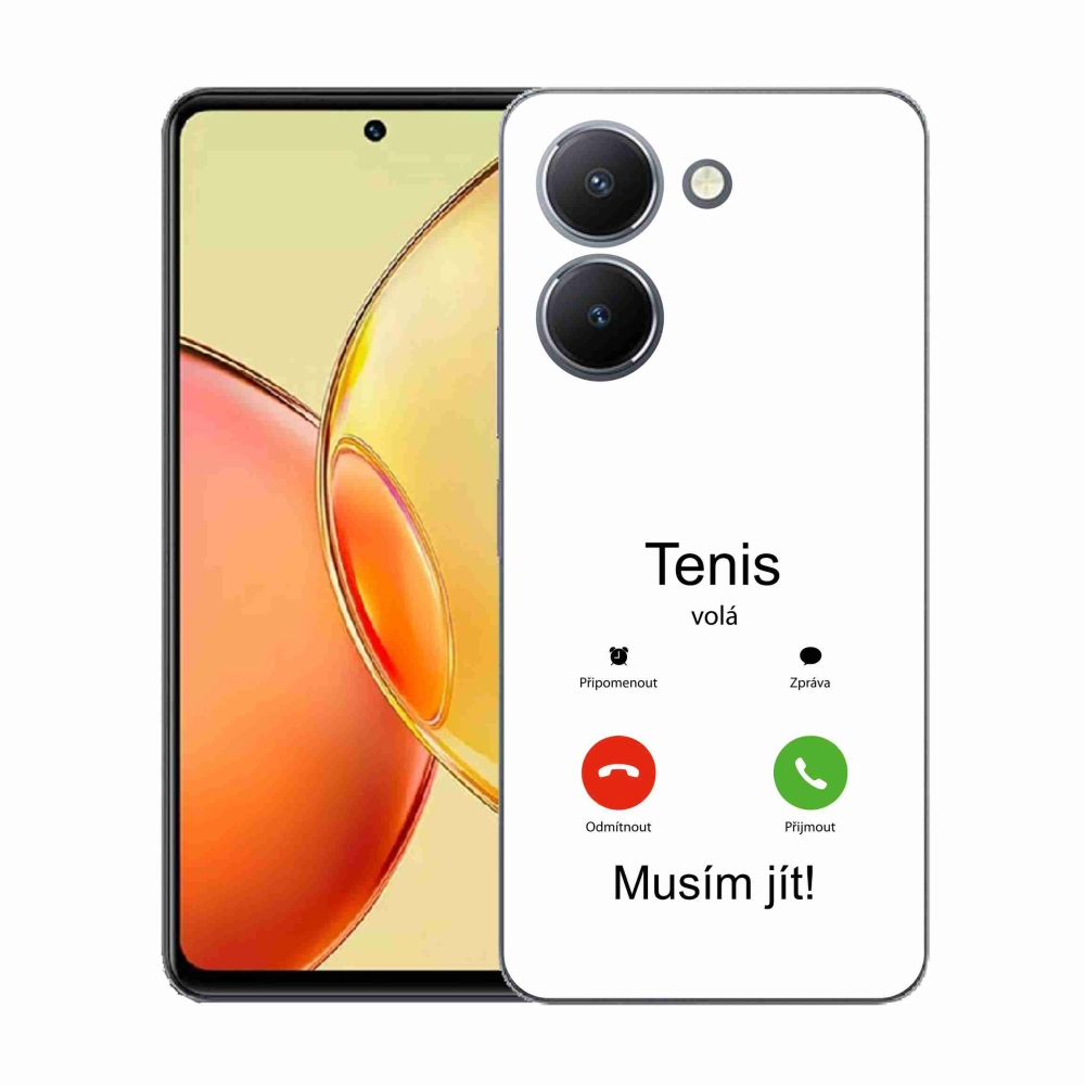 Gelový kryt mmCase na Vivo Y36 - tenis volá bílé pozadí