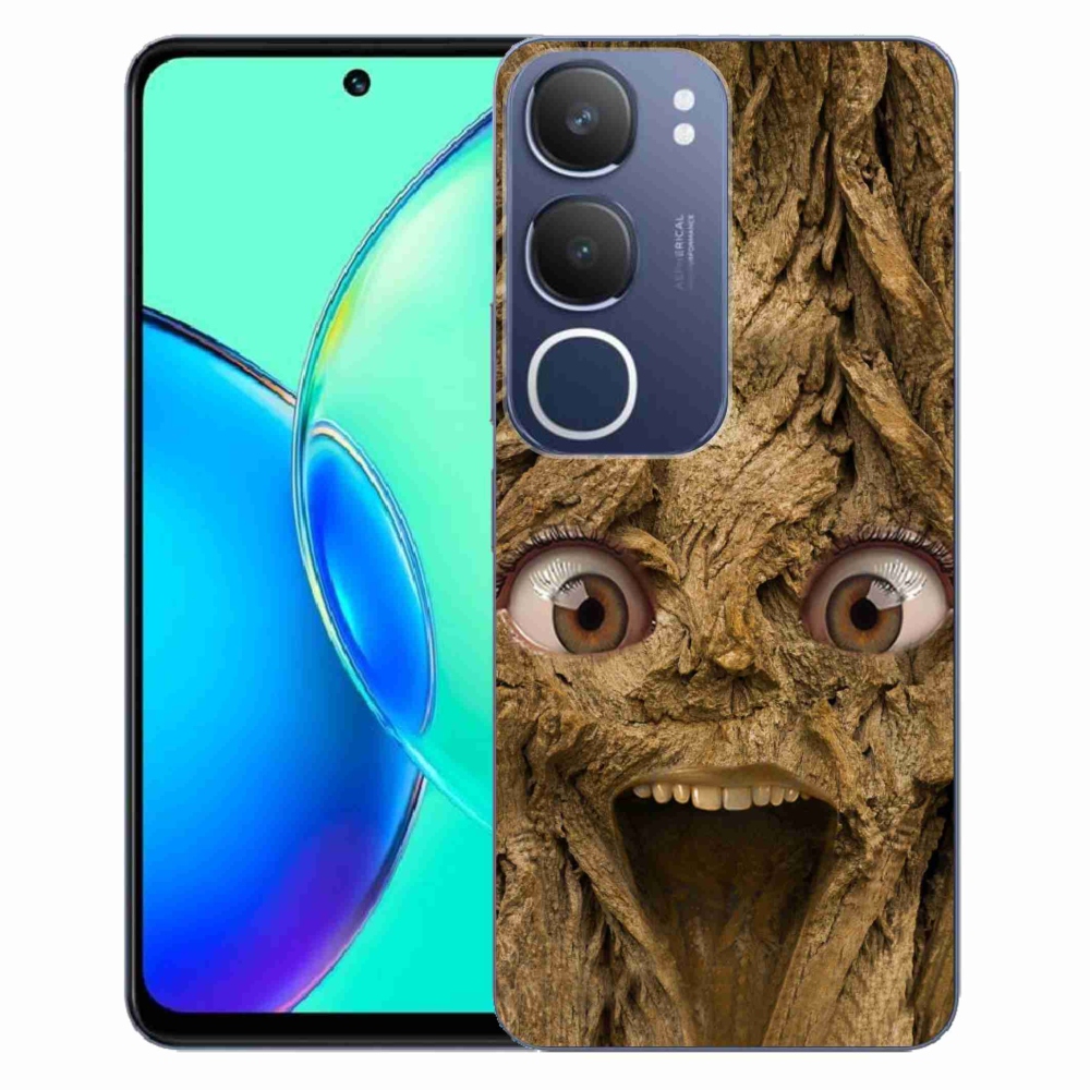 Gelový kryt mmCase na Vivo Y19s - veselý strom s očima