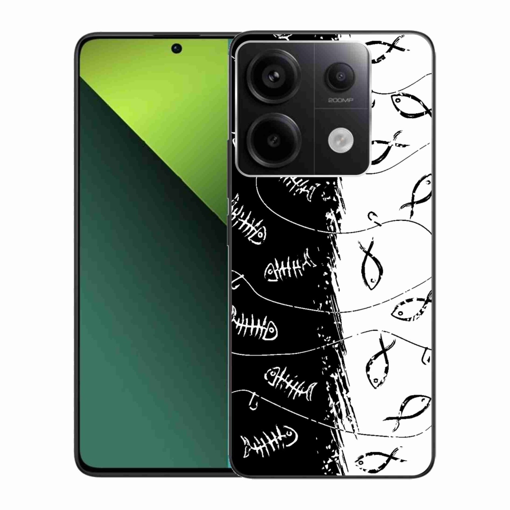 Gelový kryt mmCase na Xiaomi Redmi Note 13 Pro 5G/Poco X6 5G - kostry a rybky