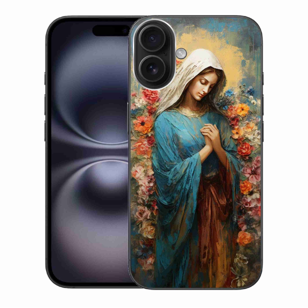 Gelový kryt mmCase na iPhone 16 Plus - svatá žena