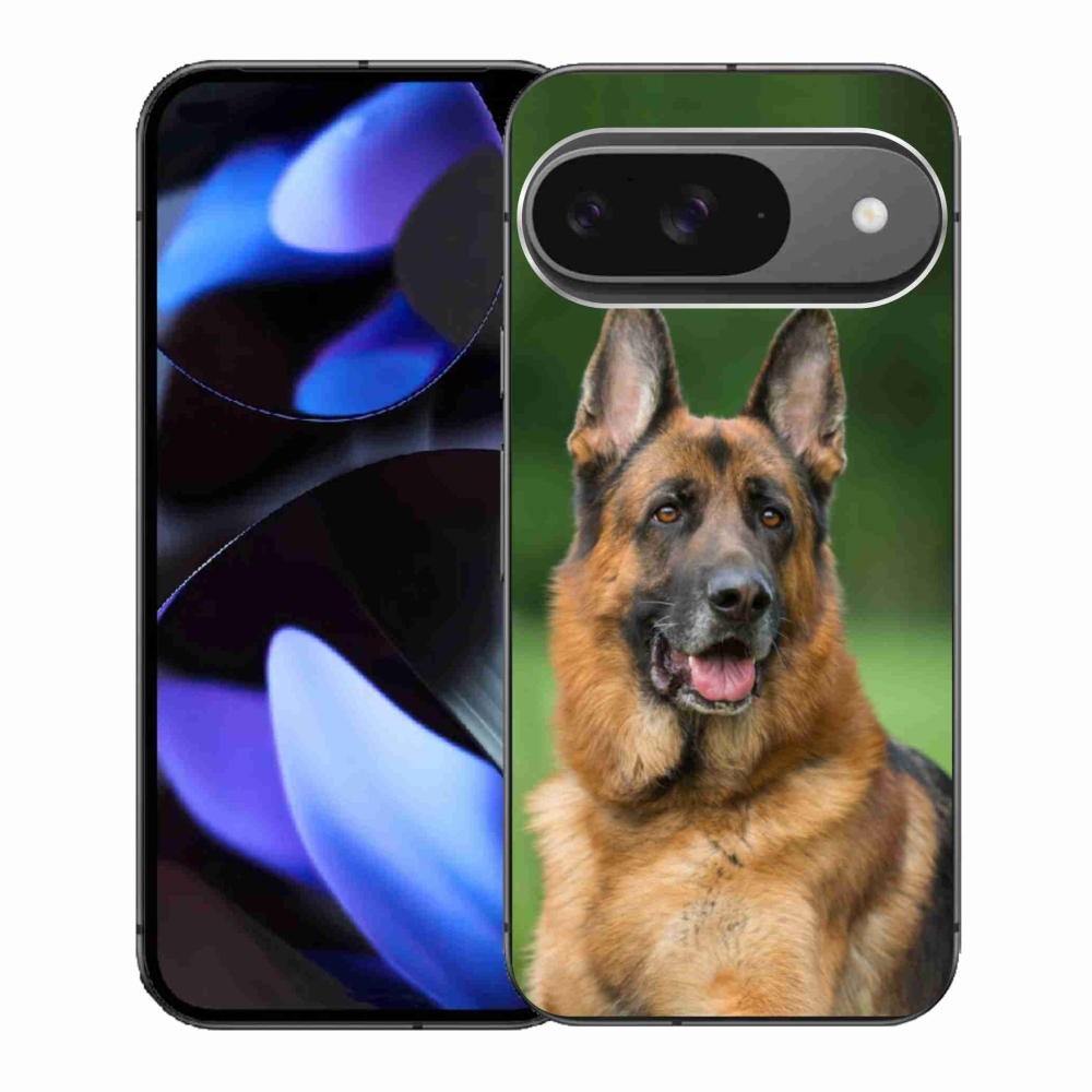 Gelový kryt mmCase na Google Pixel 9/9 Pro - německý ovčák