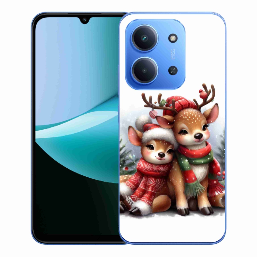 Gelový kryt mmCase na Xiaomi Redmi 15C 4G/5G (173mm) - vánoční sobi