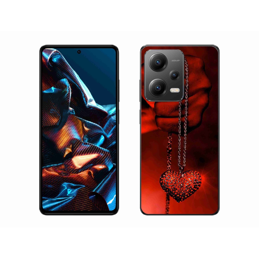 Gelový kryt mmCase na mobil Xiaomi Redmi Note 12 Pro 5G - náhrdelník