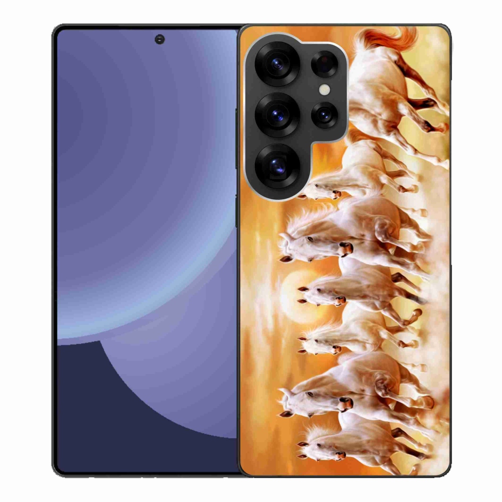 Gelový kryt mmCase na Samsung Galaxy S25 Ultra - koně 2