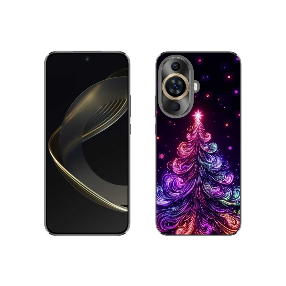 Gelový kryt mmCase na Huawei Nova 11 - neonový vánoční stromek 1