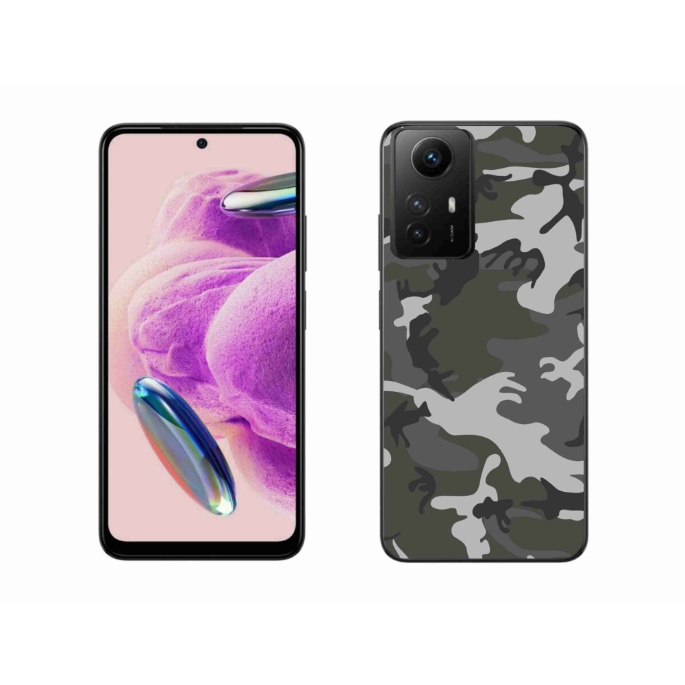 Gelový kryt mmCase na Xiaomi Redmi Note 12S - maskáčový vzor