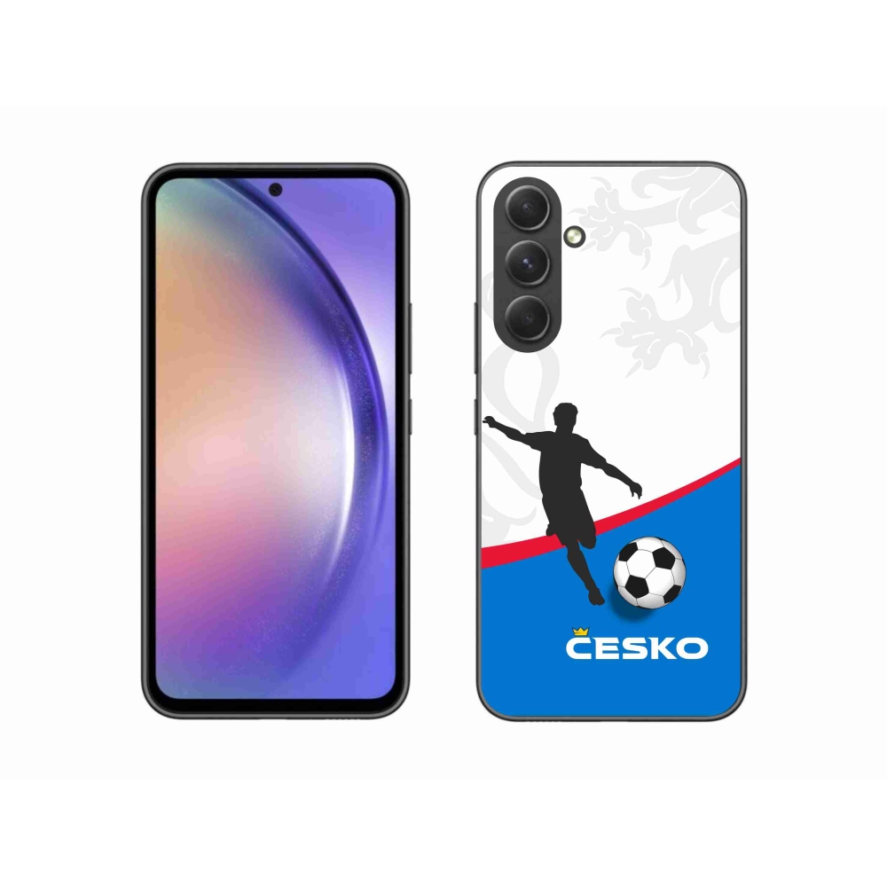 Gelový kryt mmCase na Samsung Galaxy A54 5G - fotbal Česko 1