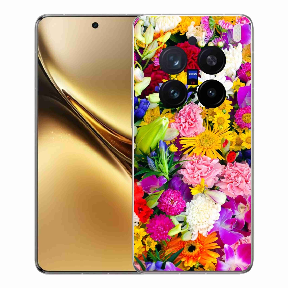 Gelový kryt mmCase na Vivo X200 Pro 5G - květiny 12