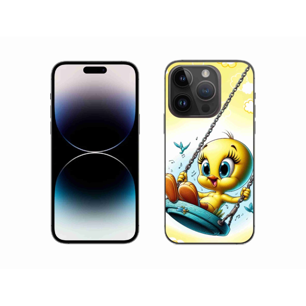 Gelový kryt mmCase na iPhone 14 Pro 6.1 - tweety