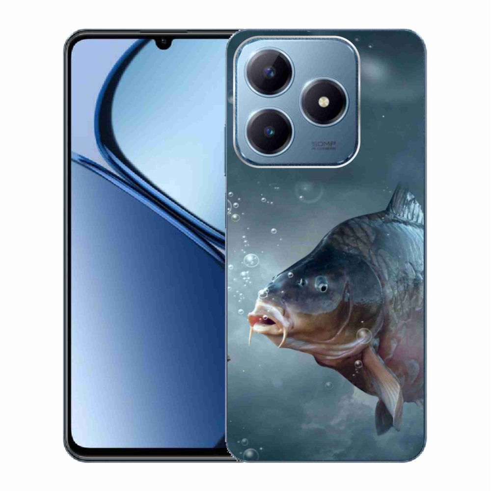 Gelový kryt mmCase na Realme C63 - kapr a bublinky