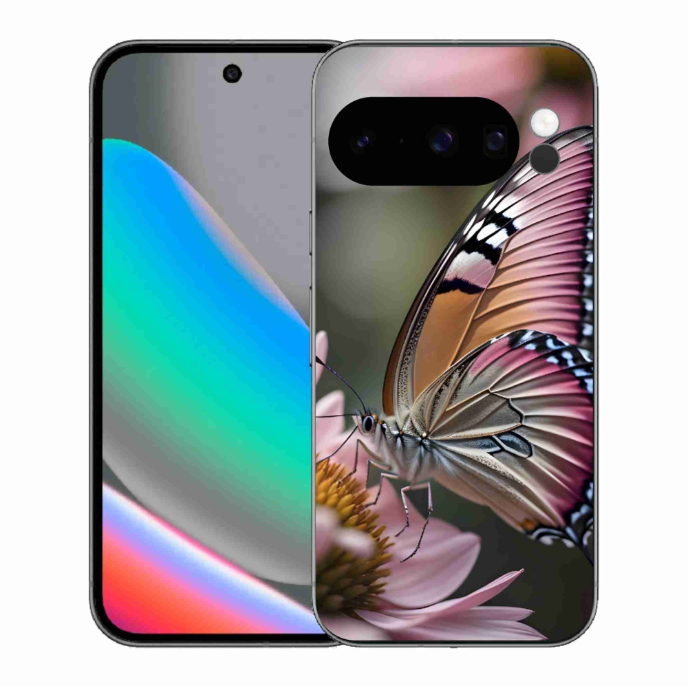 Gelový kryt mmCase na Google Pixel 10 Pro - barevný motýl