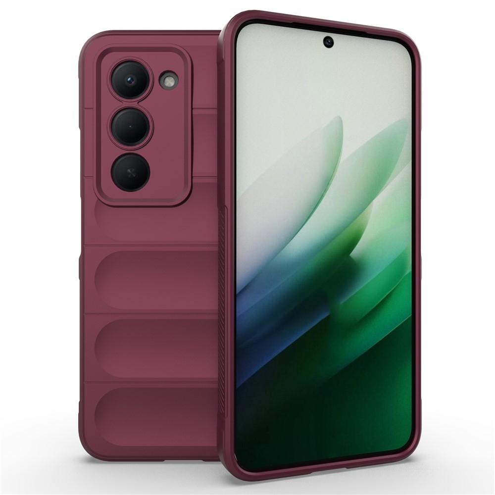 Rugg odolný gelový obal na Xiaomi Redmi 15 5G (169mm) - vínový