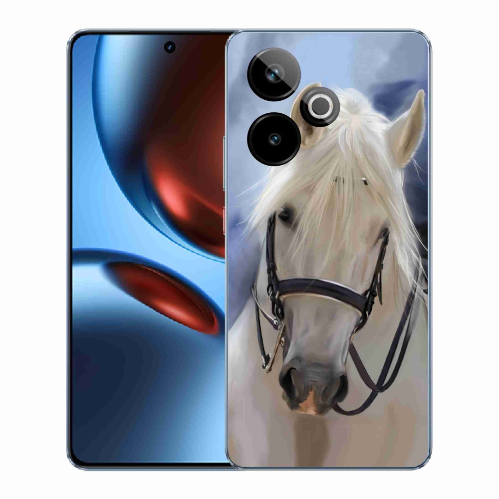Gelový kryt mmCase na Realme GT 7 5G/GT 7T 5G - bílý kůň