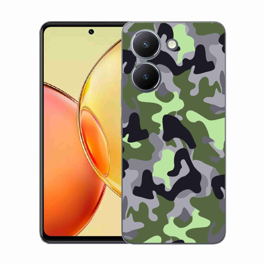 Gelový kryt mmCase na Vivo Y36 - maskáčový vzor 7