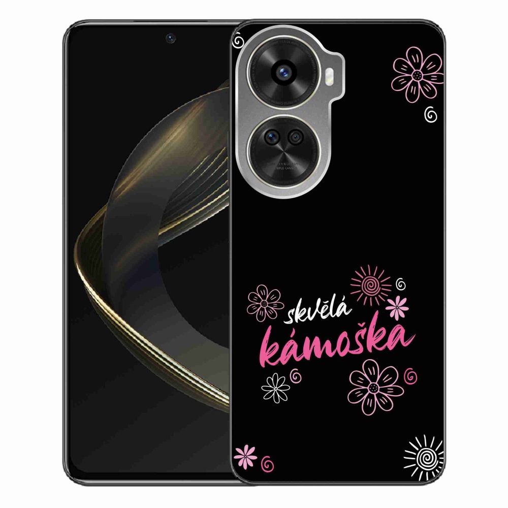 Gelový kryt mmCase na Huawei Nova 12 SE - skvělá kámoška černé pozadí