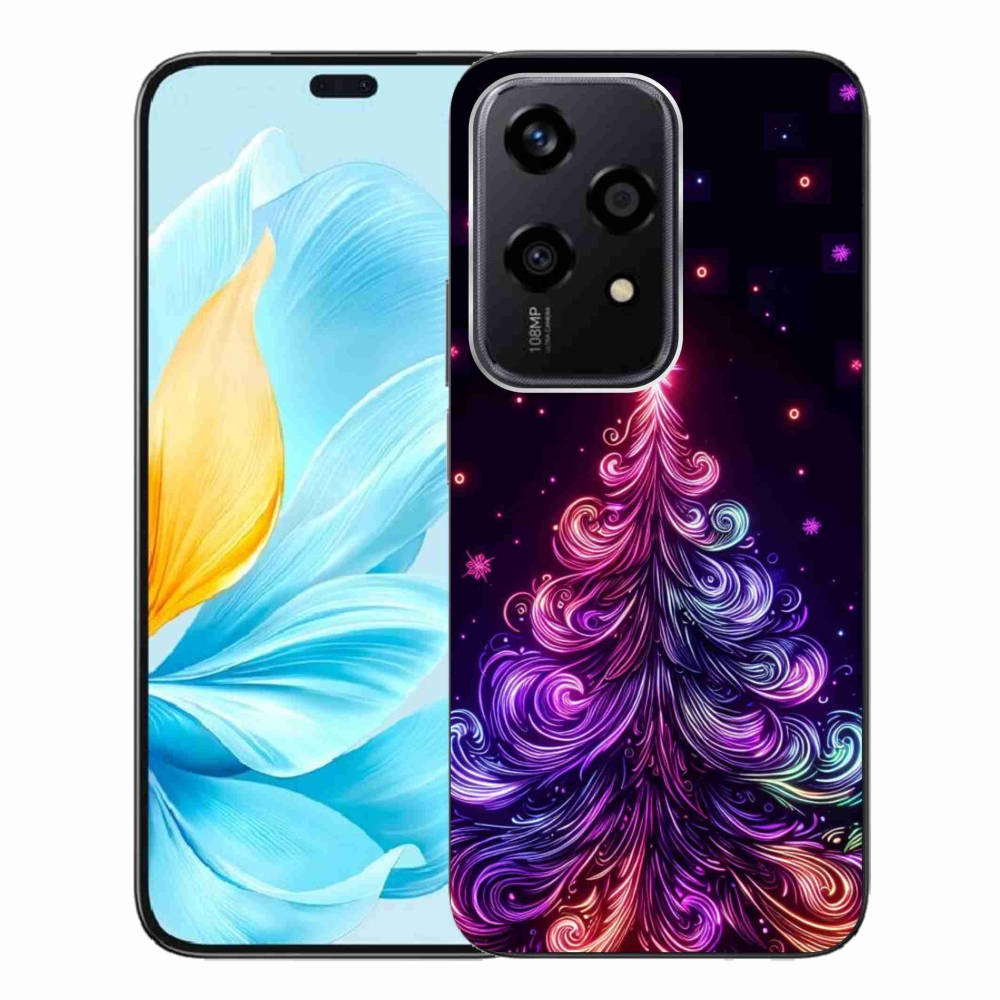 Gelový kryt mmCase na Honor 200 Lite 5G - neonový vánoční stromek 1