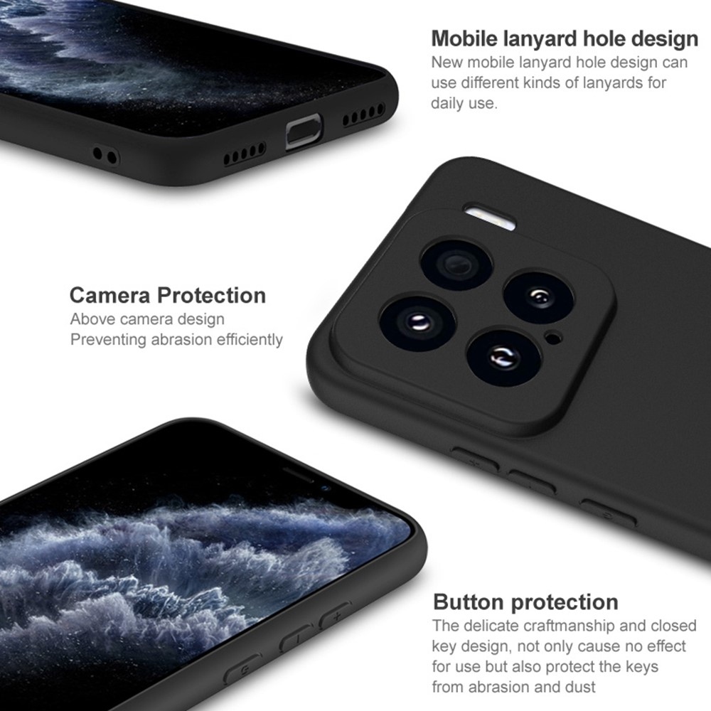 IMK matný gelový obal na Xiaomi 15 - černý