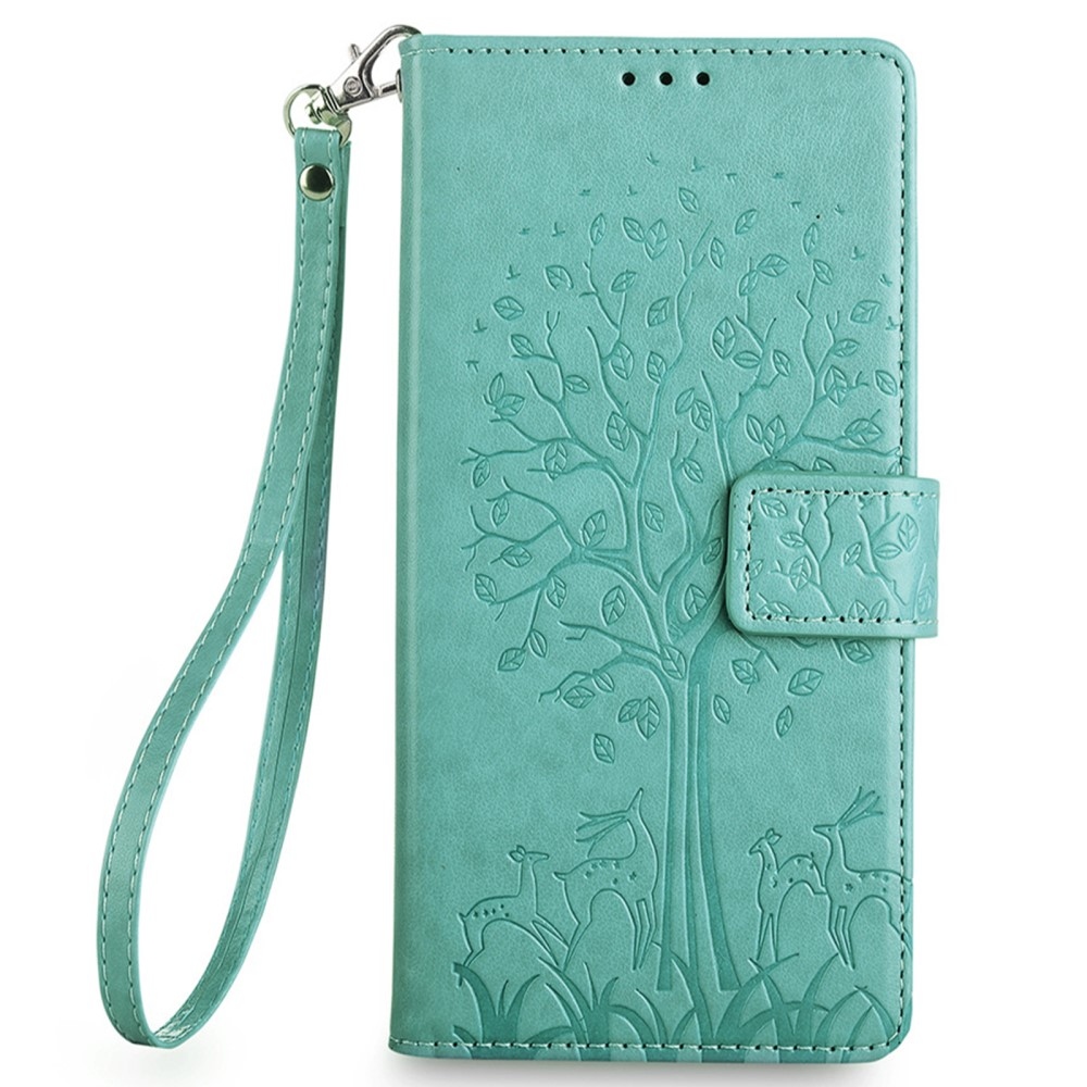 Tree knížkové pouzdro na Huawei Nova 12i - modrozelené