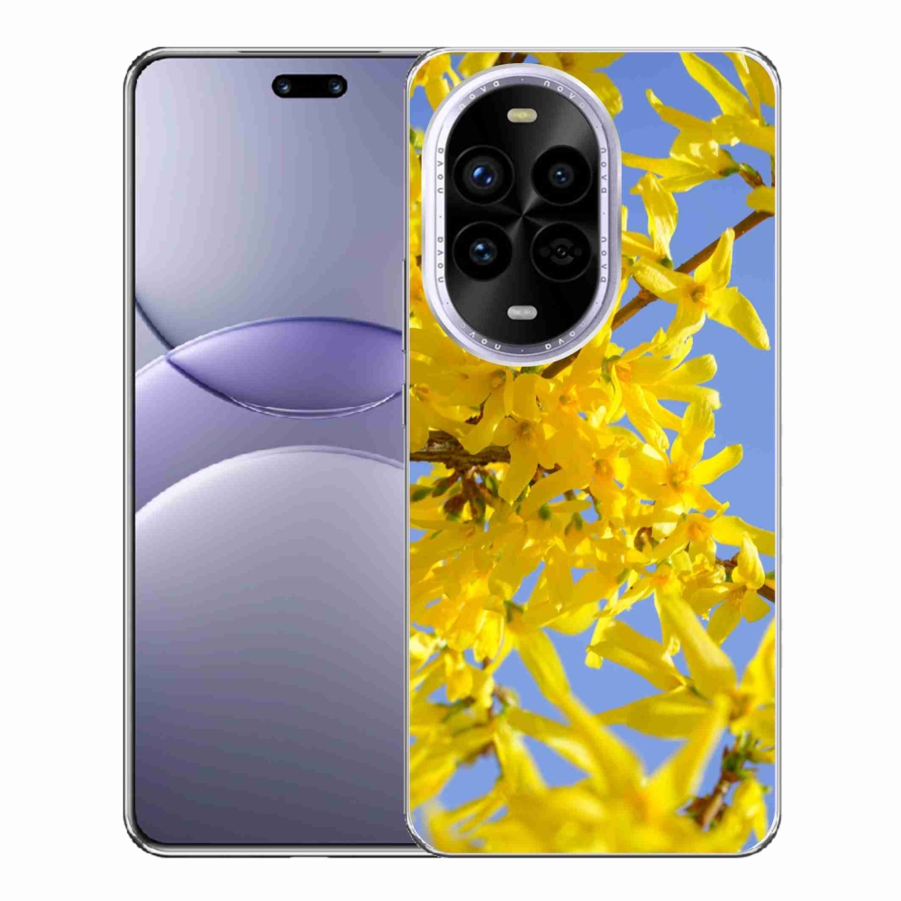 Gelový kryt mmCase na Huawei Nova 13 Pro 5G - žluté květy