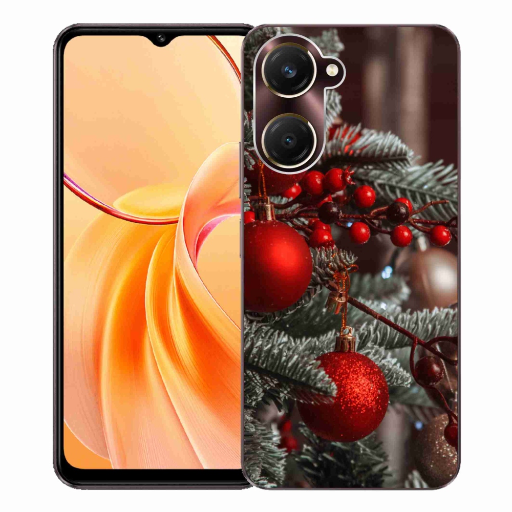Gelový kryt mmCase na Vivo Y28s 5G - vánoční ozdoby 2