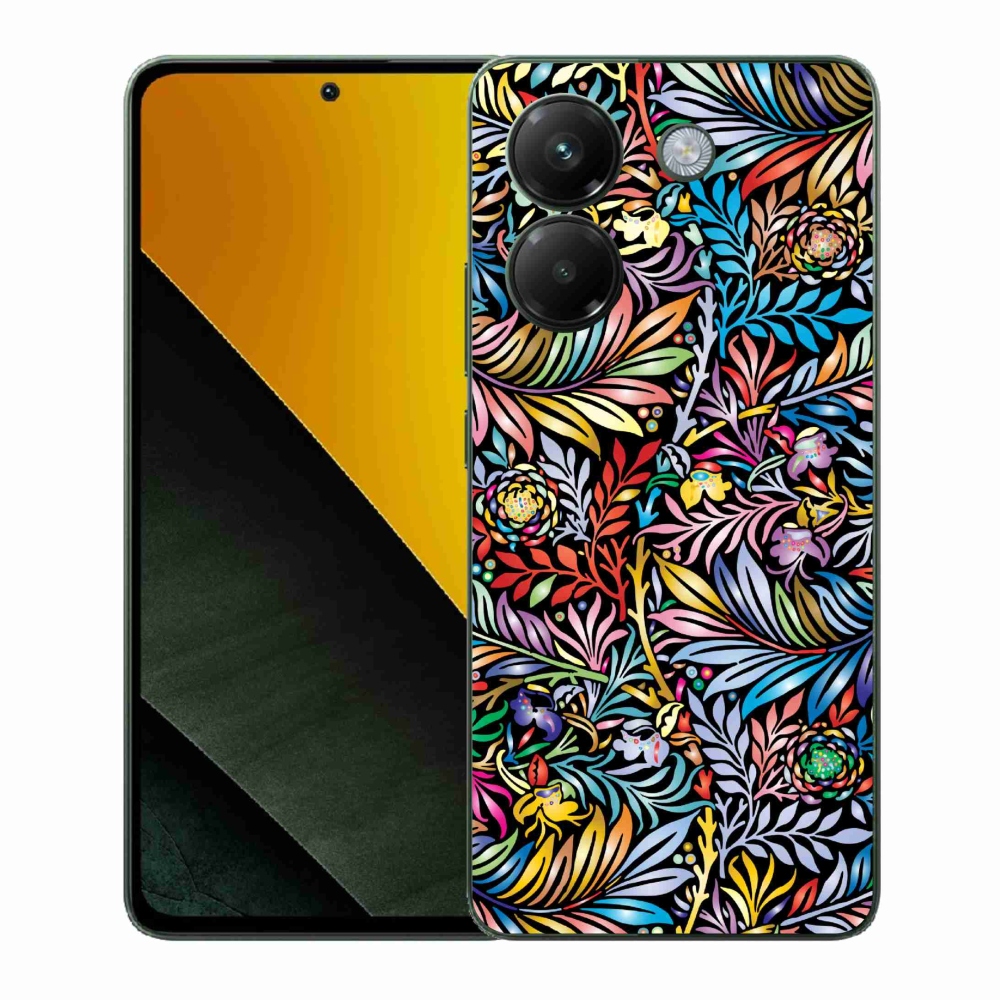 Gelový kryt mmCase na Xiaomi Poco M7 Pro 5G - květiny 5