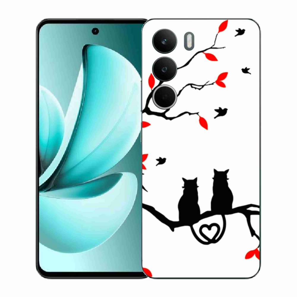 Gelový kryt mmCase na Realme C71 - kočičí láska