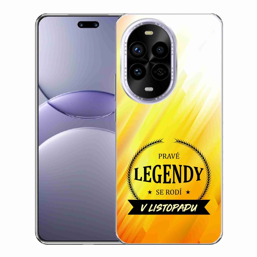 Gelový kryt mmCase na Huawei Nova 13 Pro 5G - legendy v listopadu žluté pozadí