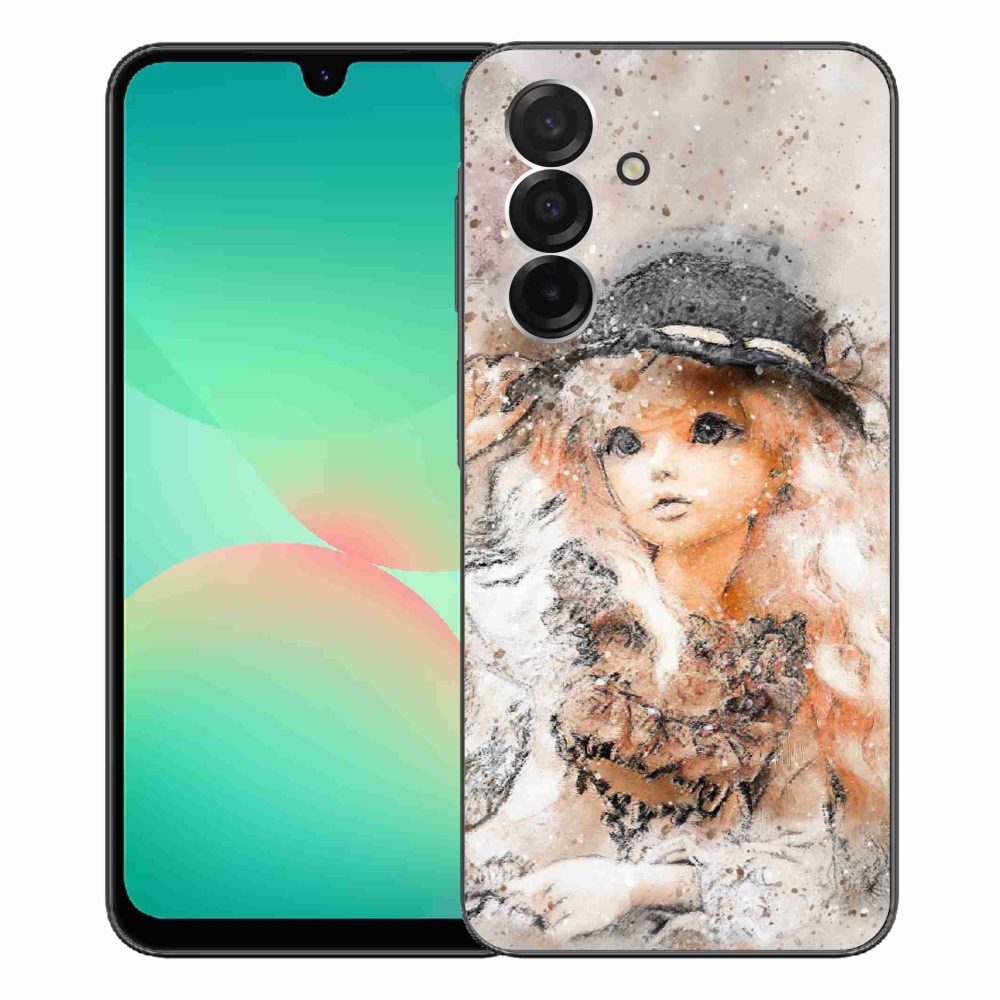 Gelový kryt mmCase na Samsung Galaxy A26 5G - holčička s kloboukem