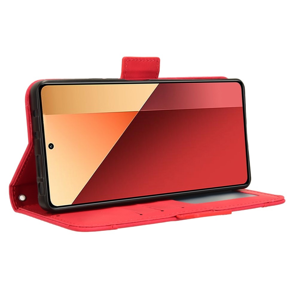 Cards knížkové pouzdro na Xiaomi Redmi Note 14S/Note 13 Pro 4G/Poco M6 Pro - červené