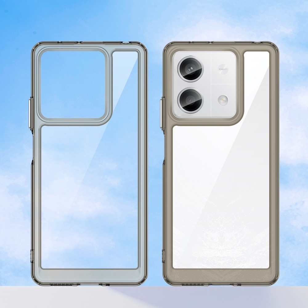 Gelový obal s pevnými zády na Xiaomi Redmi Note 13 5G - šedý