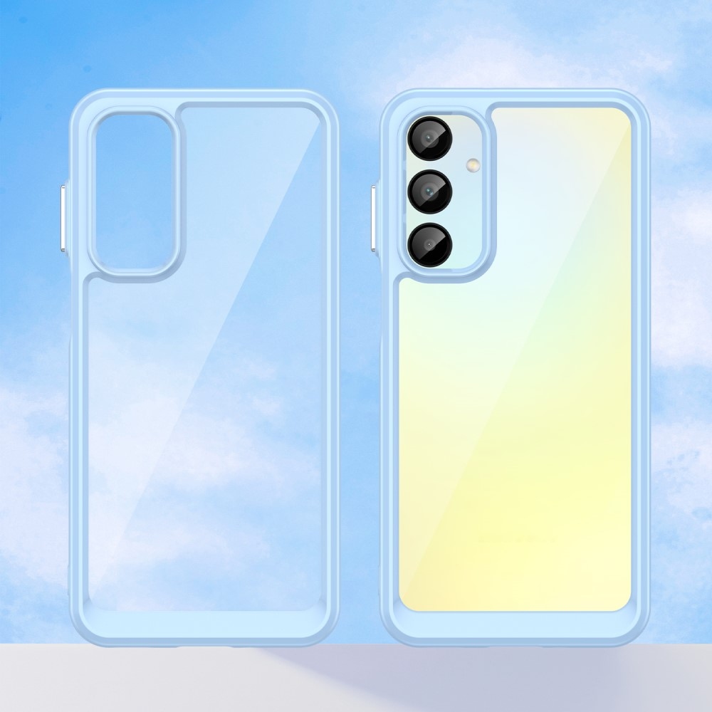Gelový obal s pevnými zády na Samsung Galaxy A16 4G/5G - modrý