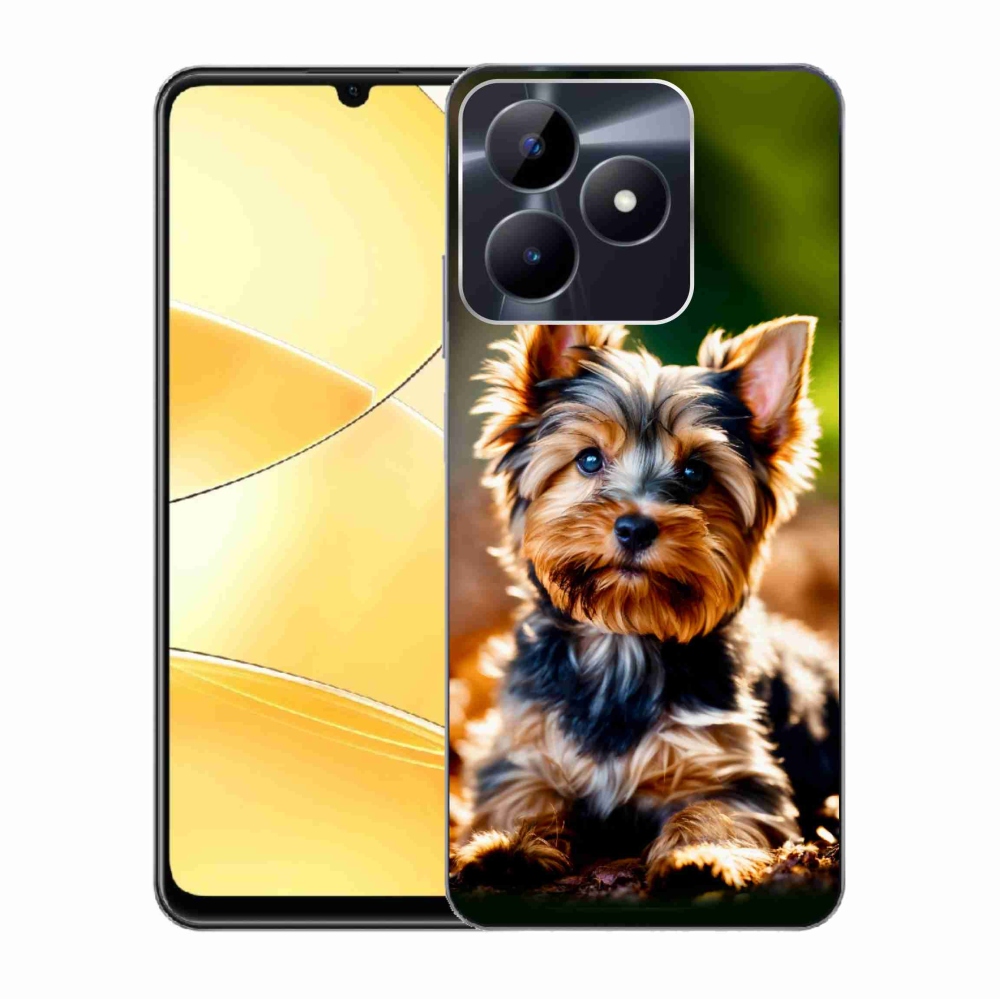 Gelový kryt mmCase na Realme C51/C53 - jorkšír 10