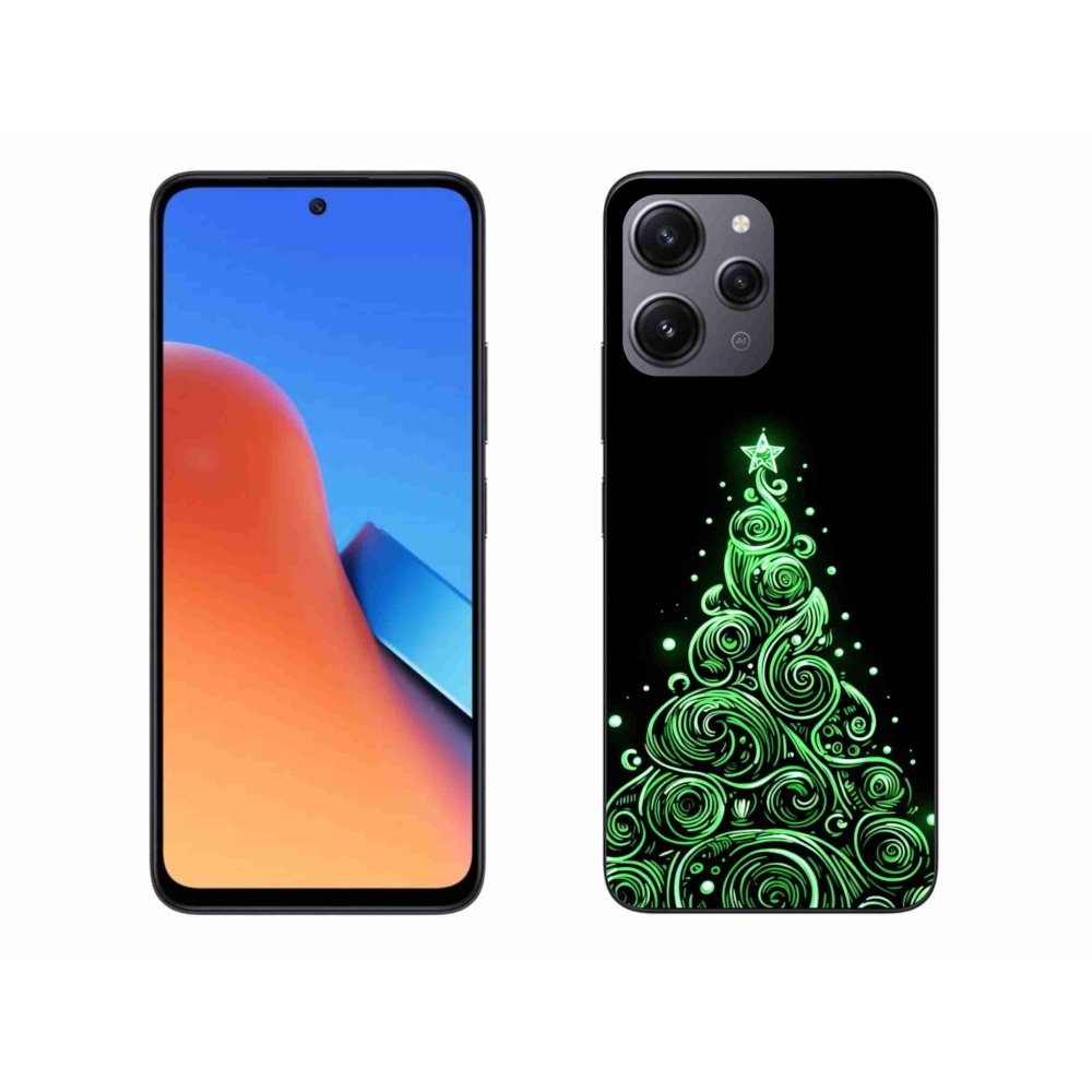 Gelový kryt mmCase na Xiaomi Redmi 12 - neonový vánoční stromek 3