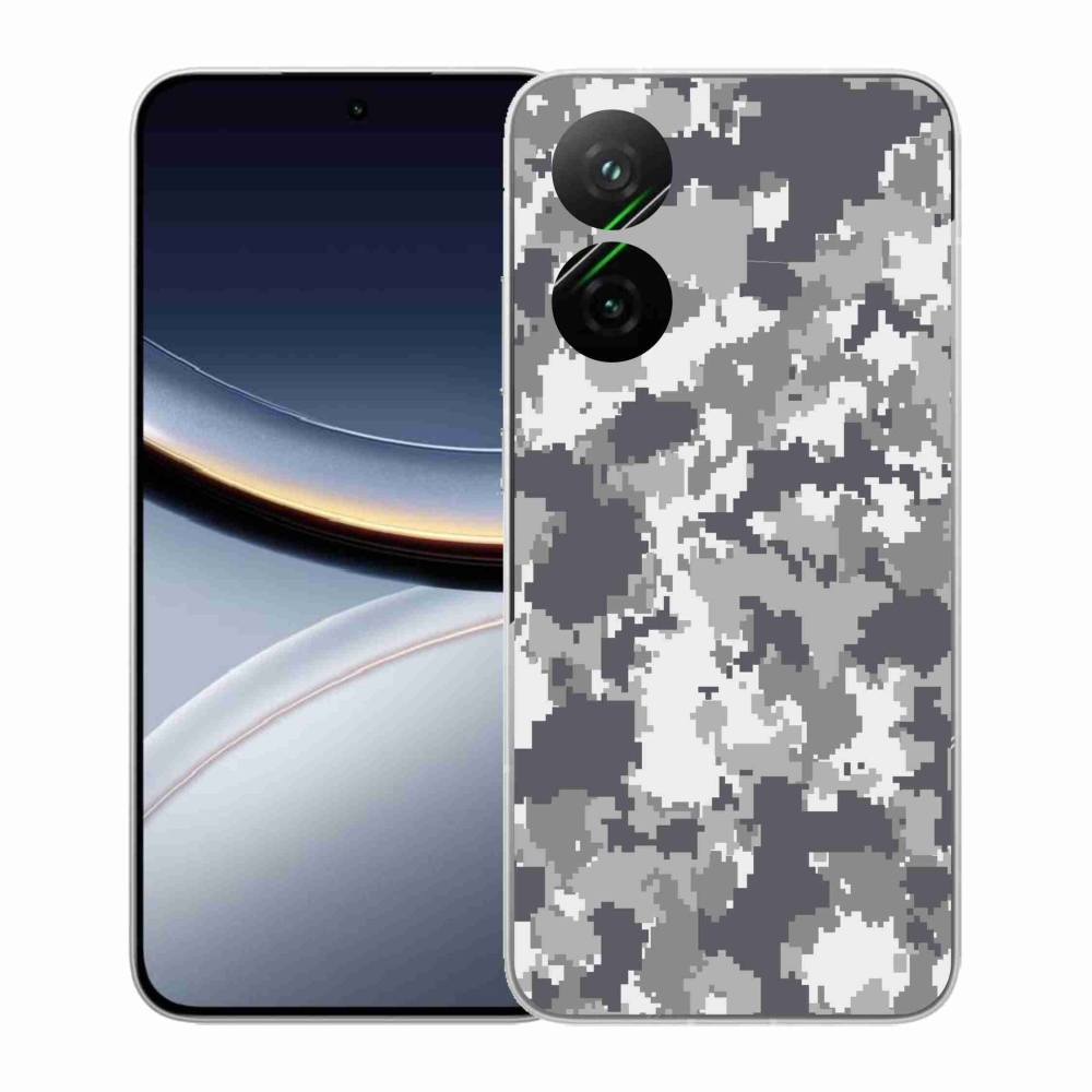 Gelový kryt mmCase na Xiaomi Poco F7 5G - maskáčový vzor 2