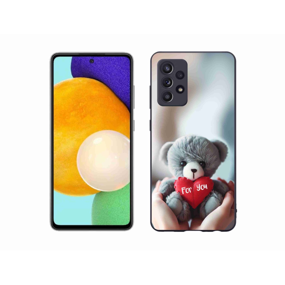 Gelový kryt mmCase na Samsung Galaxy A52/A52 5G - medvídek pro zamilované