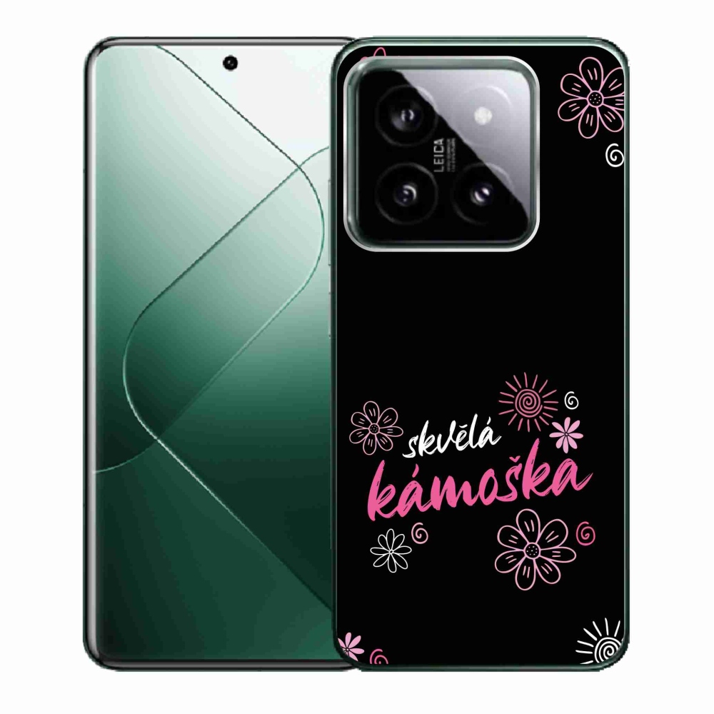 Gelový kryt mmCase na Xiaomi 14 - skvělá kámoška černé pozadí