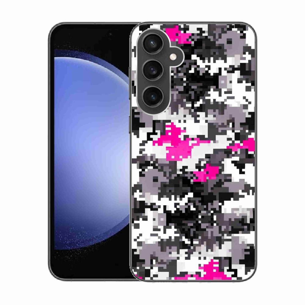 Gelový kryt mmCase na Samsung Galaxy S23 FE - maskáčový vzor 4
