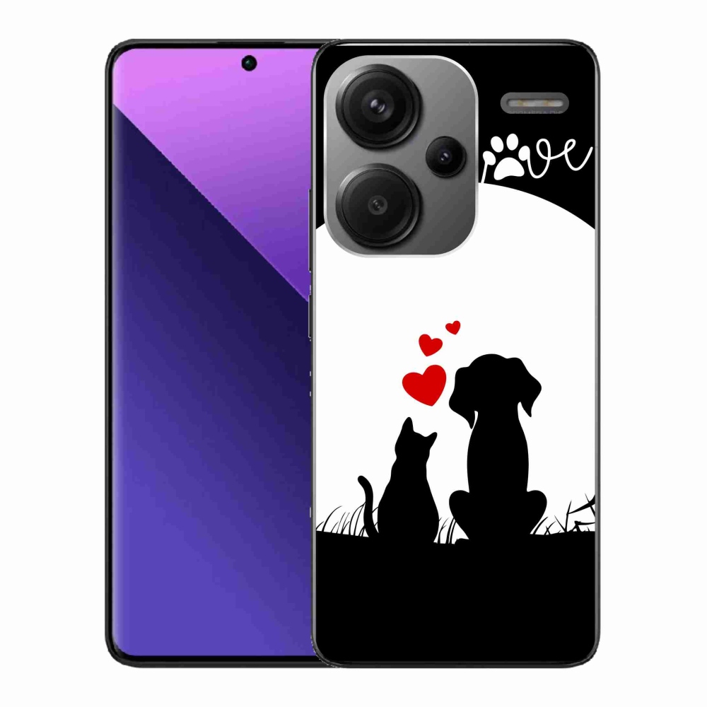 Gelový obal mmCase na Xiaomi Redmi Note 13 Pro+ 5G - zvířecí láska