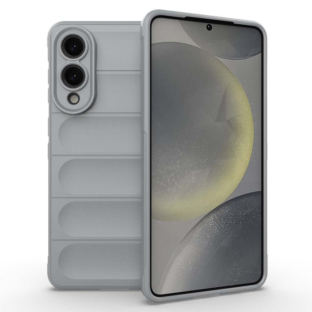 Rugg odolný gelový obal na Samsung Galaxy S25 Edge - světlešedý