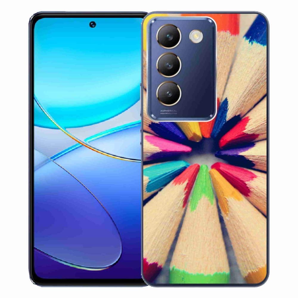 Gelový kryt mmCase na Vivo V40 SE 4G/5G - pastelky 