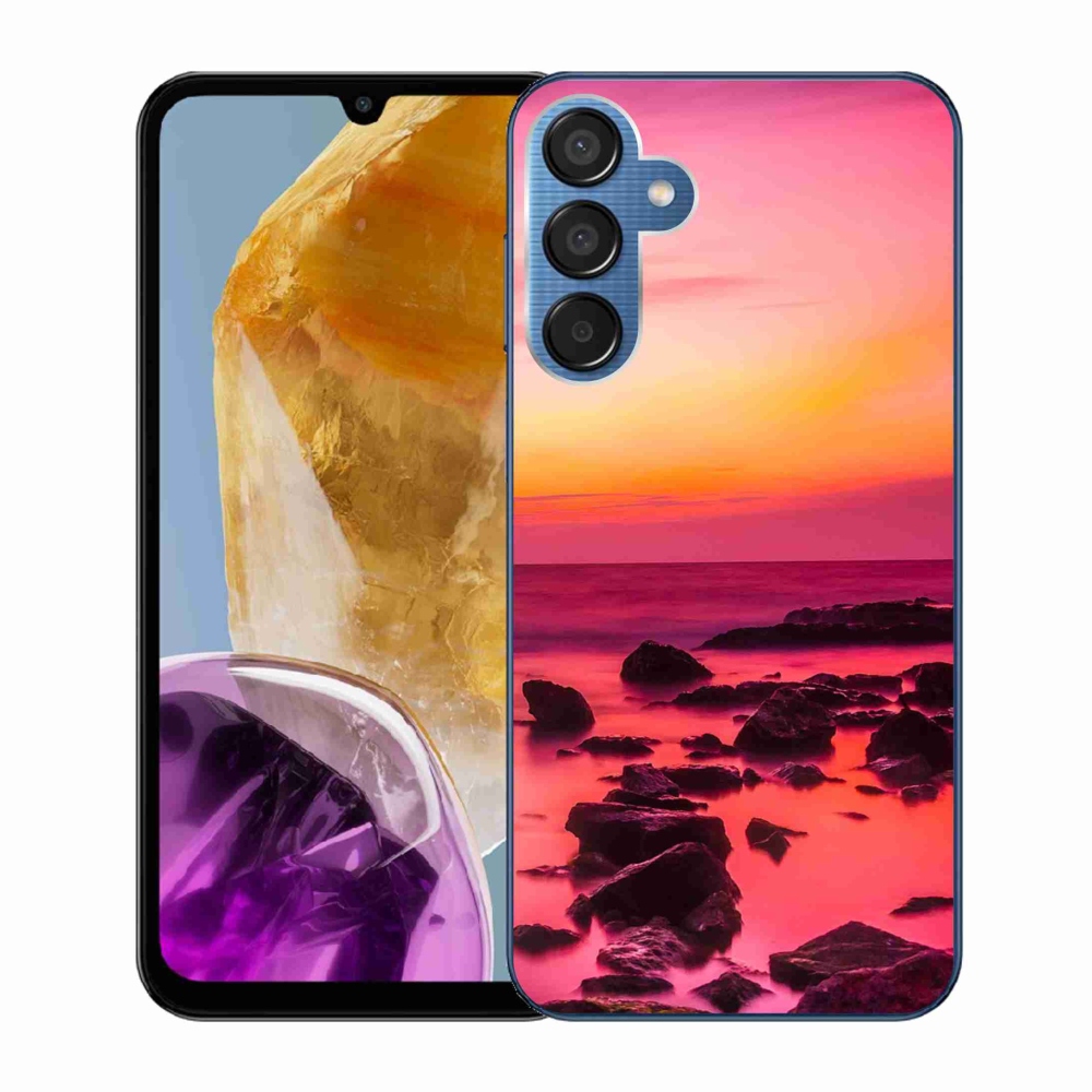 Gelový kryt mmCase na Samsung Galaxy M15 5G - moře a záře