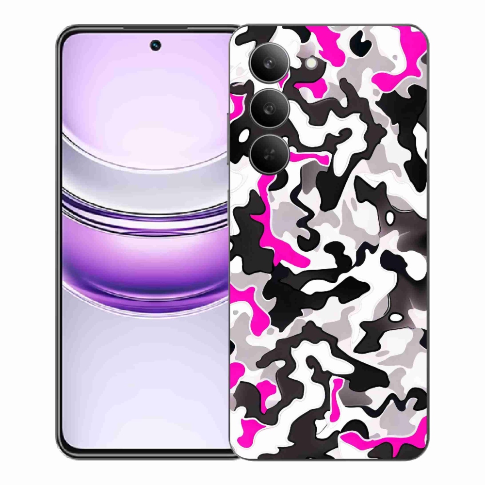 Gelový kryt mmCase na Realme 14x 5G - maskáčový vzor 5