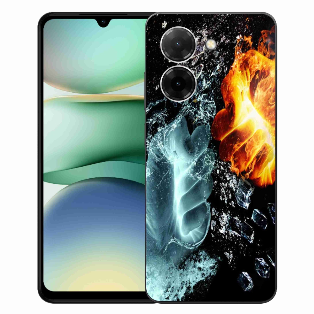 Gelový kryt mmCase na Xiaomi Redmi A5 (173.45x79.35x8.45mm) - voda a oheň