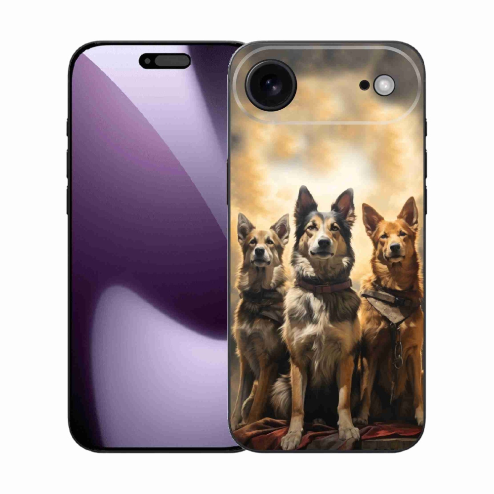 Gelový kryt mmCase na iPhone 17 Air - tři psi