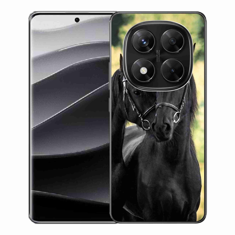 Gelový kryt mmCase na Xiaomi Redmi Note 14 Pro 5G/Poco X7 5G - dva černí koně