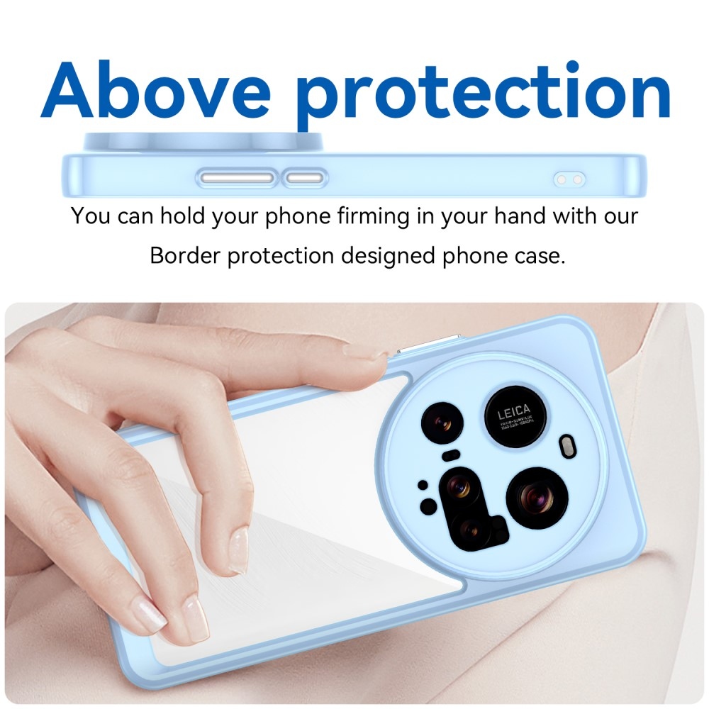 Gelový obal s pevnými zády na Xiaomi 15 Ultra - modrý