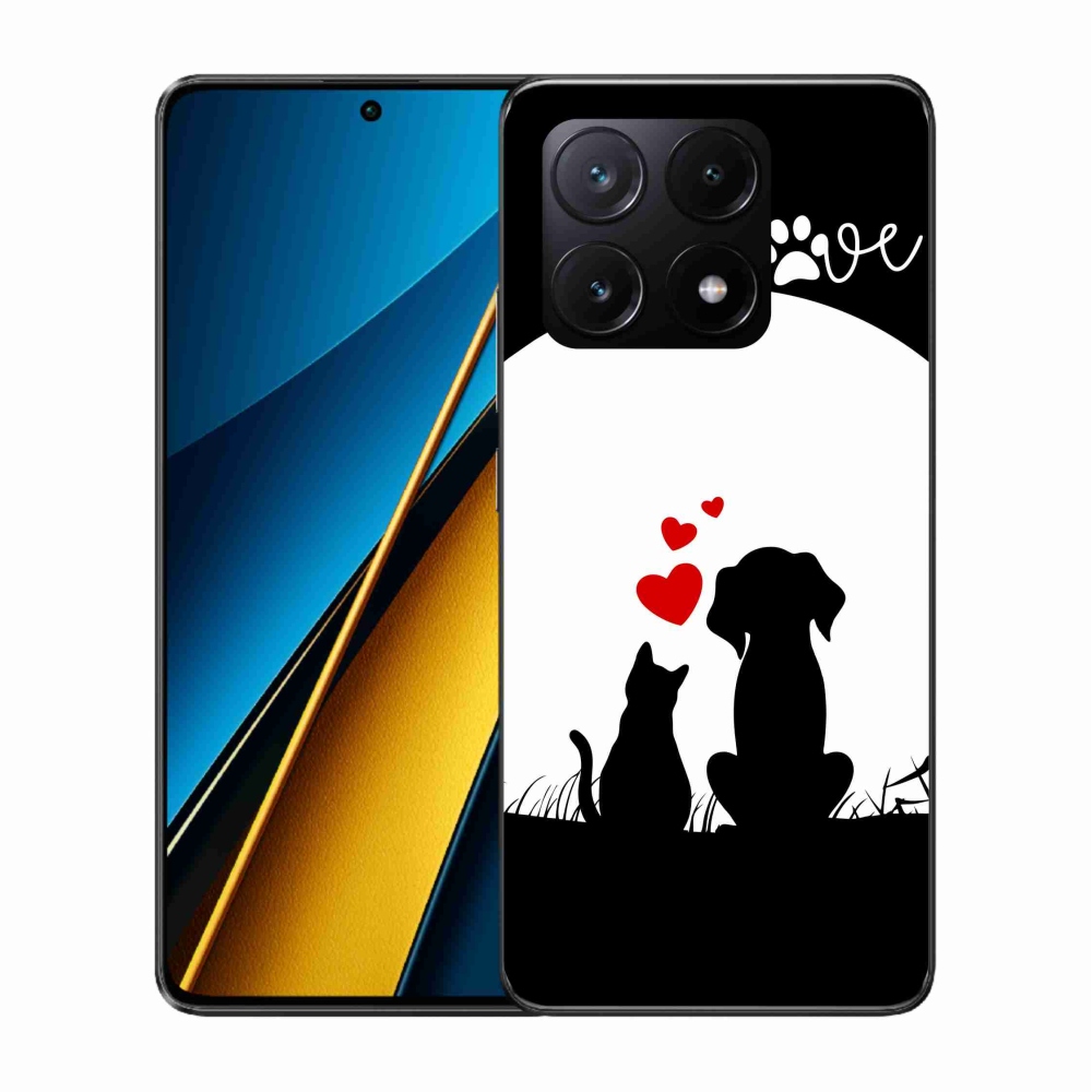 Gelový obal mmCase na Xiaomi Poco X6 Pro 5G - zvířecí láska