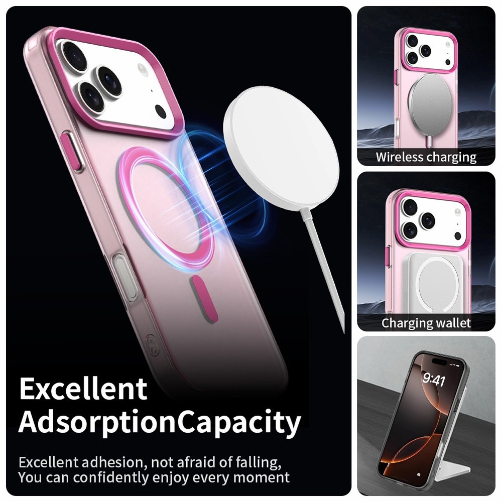 Candy gelový obal s MagSafe na iPhone 17 Pro - růžový